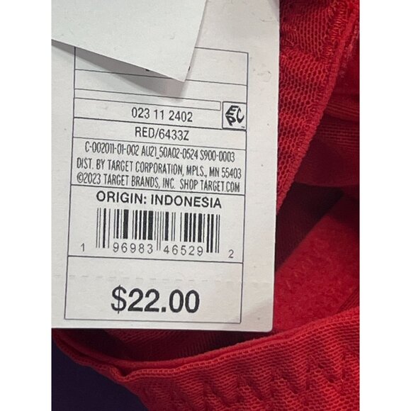 Auden - Women's Lace Plunge Push-Up Bra - Red - 46C - Picture 8 of 9